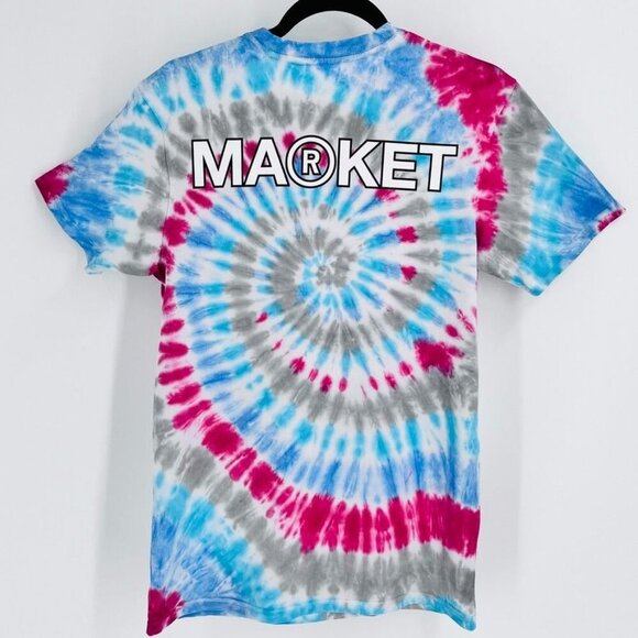 Market Smiley Tie Dye T Shirt Size S Global All Over the World - Picture 9 of 11
